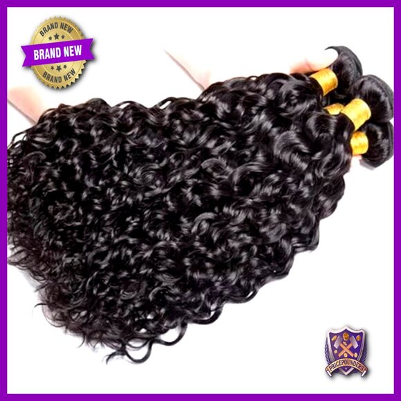 20 22 24 Inch Brazilian Virgin Hair Bundles 3 Pack Wet Wavy Extensions main image 5